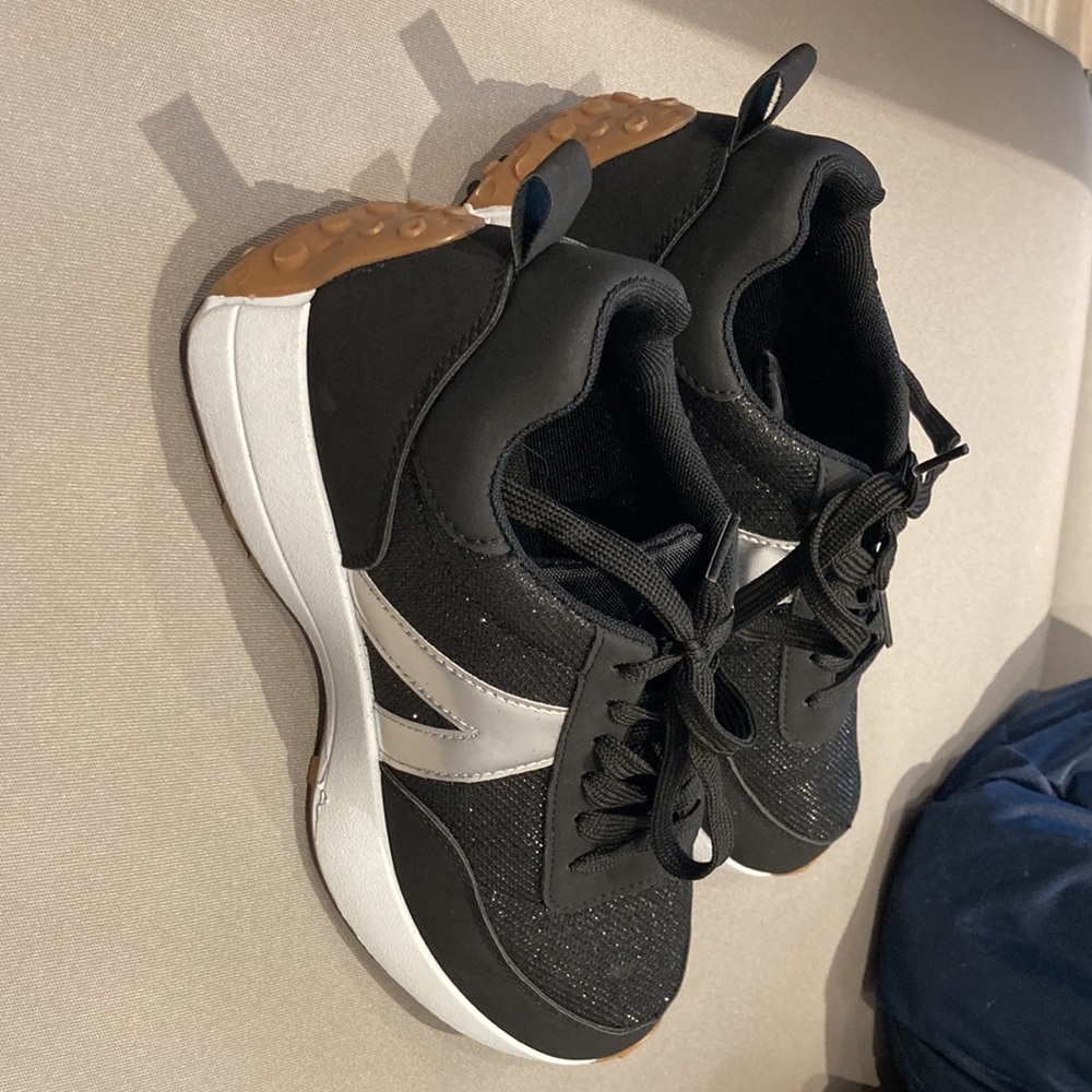 black white chunky sneakers